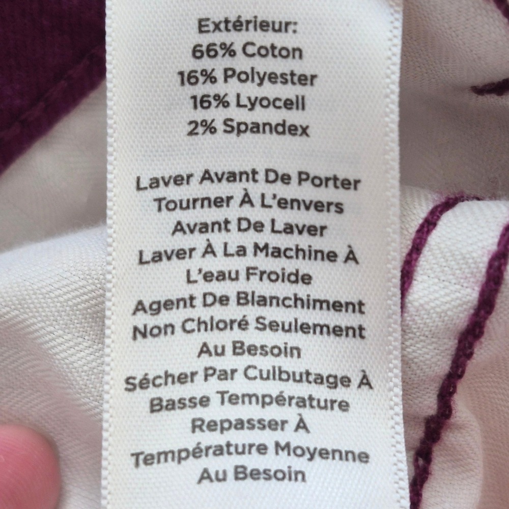 Talbots purple straight leg slim ankle jeans womens 14 - Picture 7 of 9
